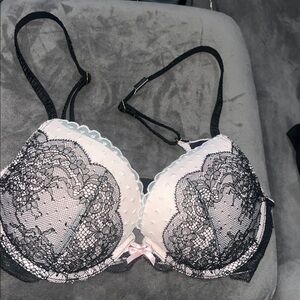 🩷🖤🩷 NWT Victoria’s Secret Dream Angels Push Up Bra 36B 🩷🖤🩷